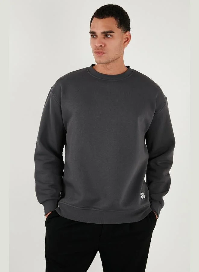 Buratti Regular Fit Crew Neck Cotton Fleece Lined Soft Brushed Sweatshirt Men's SWEAT 5905255