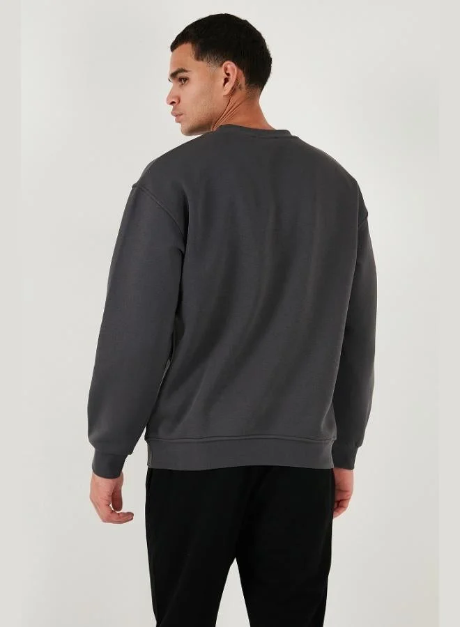 Buratti  Buratti Regular Fit Crew Neck Cotton Fleece Lined Soft Brushed Sweatshirt Men's SWEAT 5905255 for Men | Best Price UAE