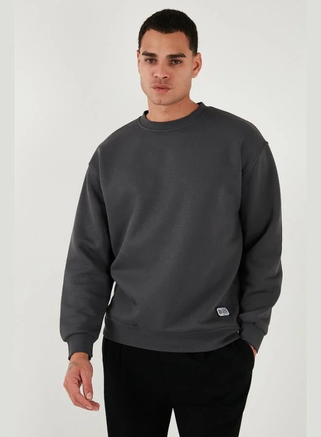 Buratti  Buratti Regular Fit Crew Neck Cotton Fleece Lined Soft Brushed Sweatshirt Men's SWEAT 5905255 for Men | Best Price UAE