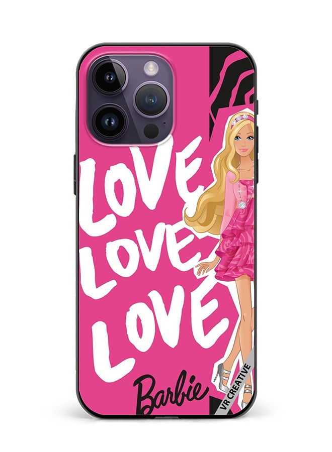 VR CREATIVE Protective Case Cover For Apple iPhone 16 Pro Max Love Barbie Design Multicolour