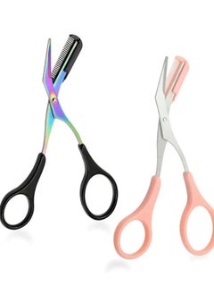 ORiTi Eyebrow Trimmer Scissor With Comb Hair Removal Grooming Shaping Stainless Steel Eyebrow Remover Makeup Tool  - Image 2