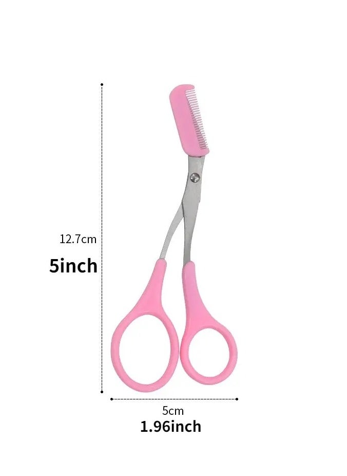 ORiTi Eyebrow Trimmer Scissor With Comb Hair Removal Grooming Shaping Stainless Steel Eyebrow Remover Makeup Tool  - Image 4