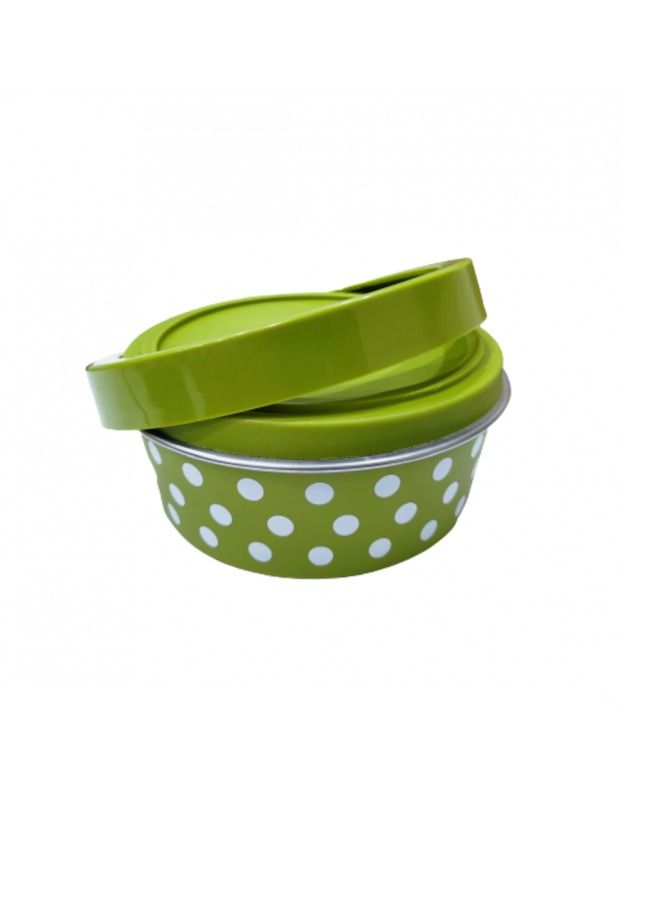 PADO 2Pc Stainless Steel Pet Feeding Bowl With Anti-Skid Rubber And Lid For Cats And Dogs 15Cm - Image 3