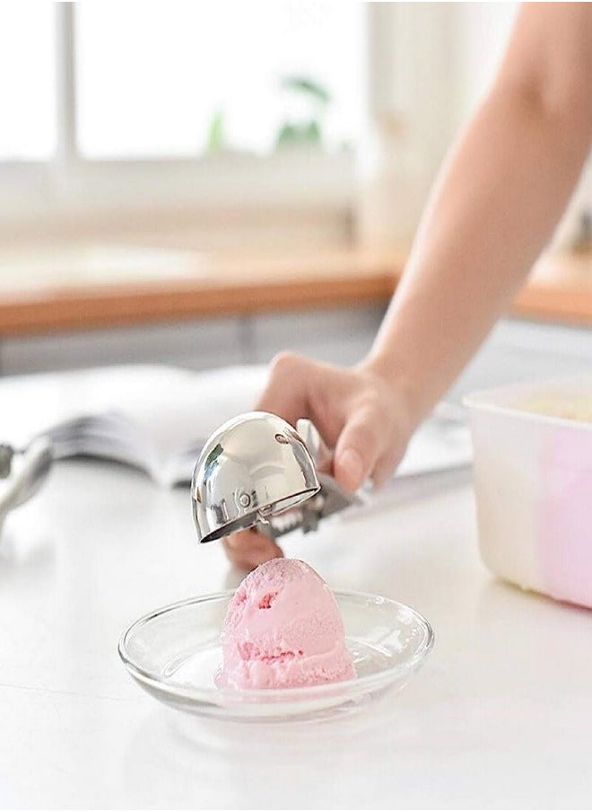 Generic - Ice Cream Scoop, 3Pcs Cookie Scoop Set, Stainless Steel Cookie Dough Scoop, Cookie Scoops for Baking Set of 3, Ice Cream Scooper with Trigger Release, Cookie Scooper for Baking, Cupcake Scoop - Image 1