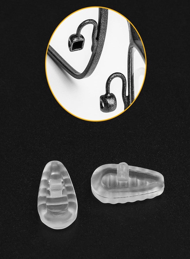 LenzProse 6 Pairs Anti-Slip Nose Pads for Oakley Wiretap 2.0 OX5152/Tincup OX3184 OX5099 OX5094/Base Plate OX3232/Surface Plate OX5132/Wingback SQ OX5148/Savitar OO6047/Conductor OO4106 OO4107 Eyeglasses - Image 2