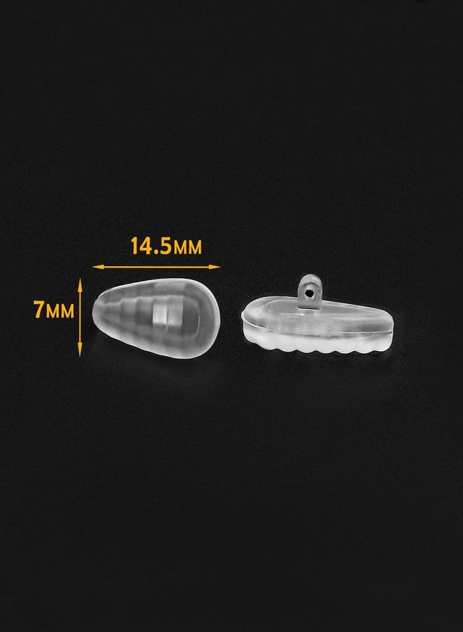 LenzProse 6 Pairs Anti-Slip Nose Pads for Oakley Wiretap 2.0 OX5152/Tincup OX3184 OX5099 OX5094/Base Plate OX3232/Surface Plate OX5132/Wingback SQ OX5148/Savitar OO6047/Conductor OO4106 OO4107 Eyeglasses - Image 3