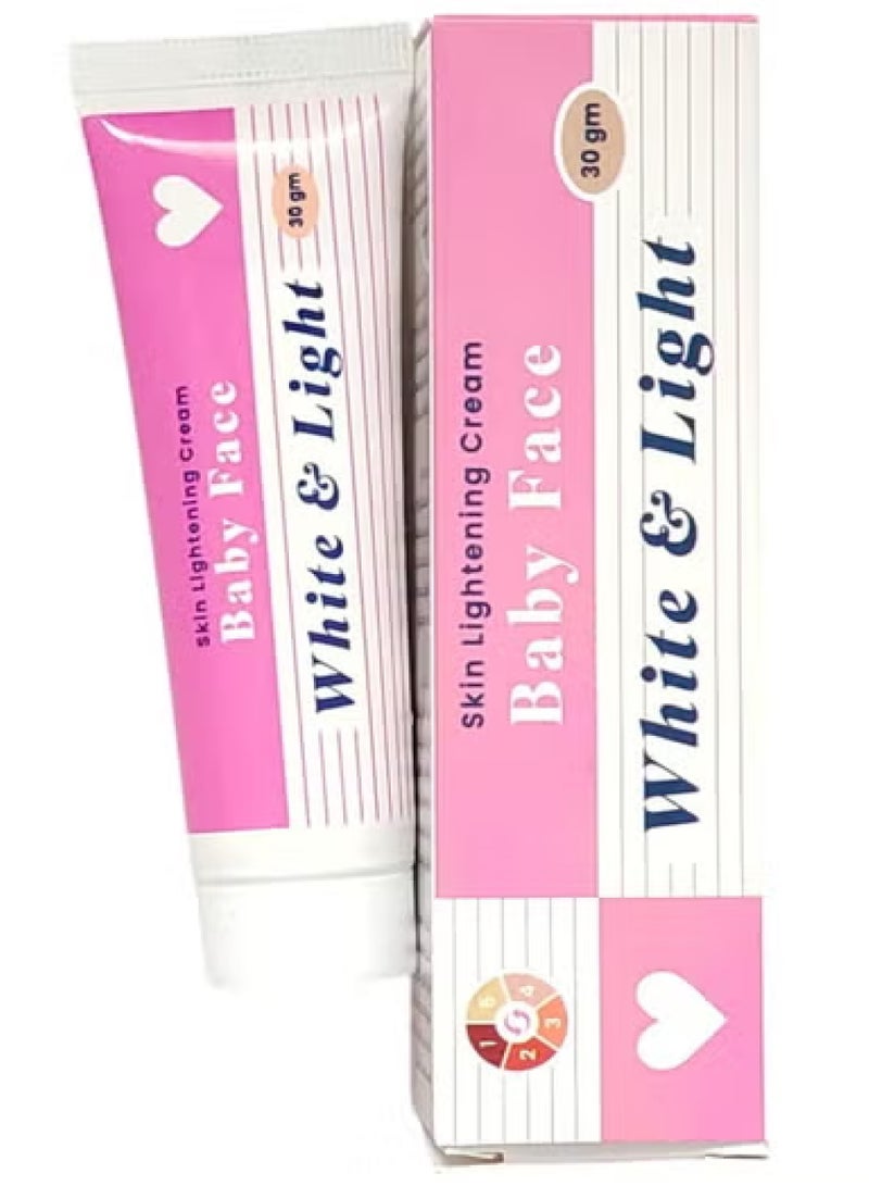 بيبي فيس وايت اند لايت كريم تفتيح البشرة 30 جرام