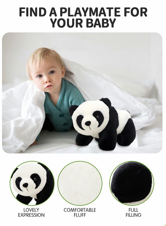 ميكسد لعبة الباندا القطيفة 40 سم، دمية الحيوانات القطيفة، لعبة الحيوانات القطيفة، دمية الحيوانات الكرتونية للأطفال، لعبة الباندا - Image 4