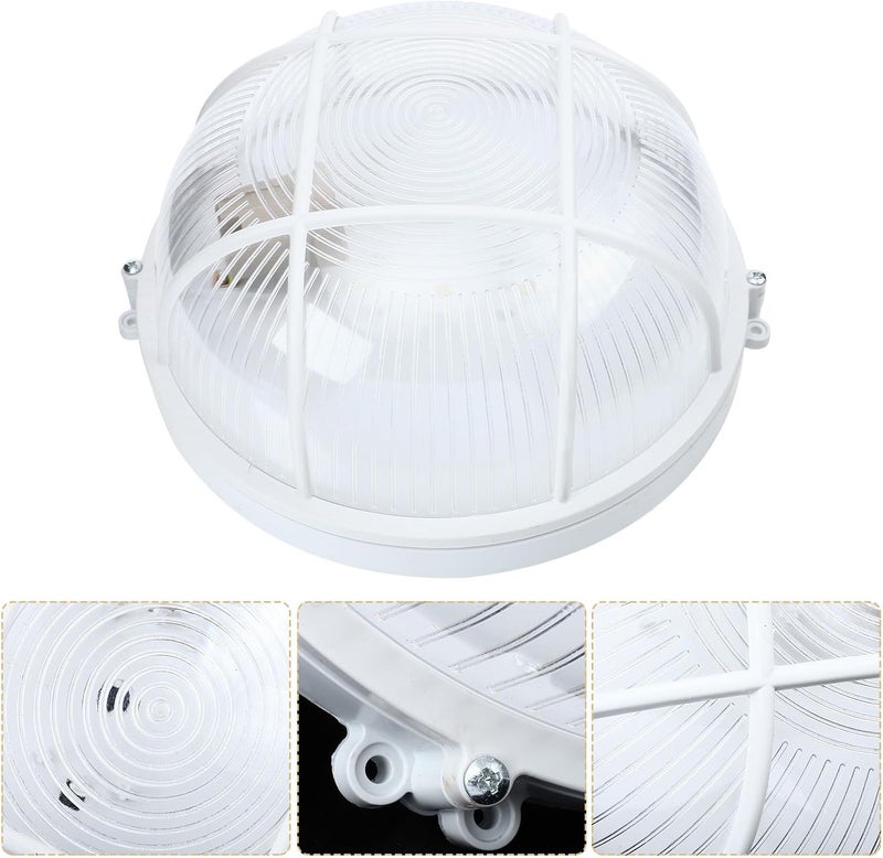Luxshiny LED Ceiling Lamp Waterproof Bathroom Ceiling Light with Bulb Holder Moisture-Resistant Flush Mount for Hallway and Corridor Lighting - Image 5