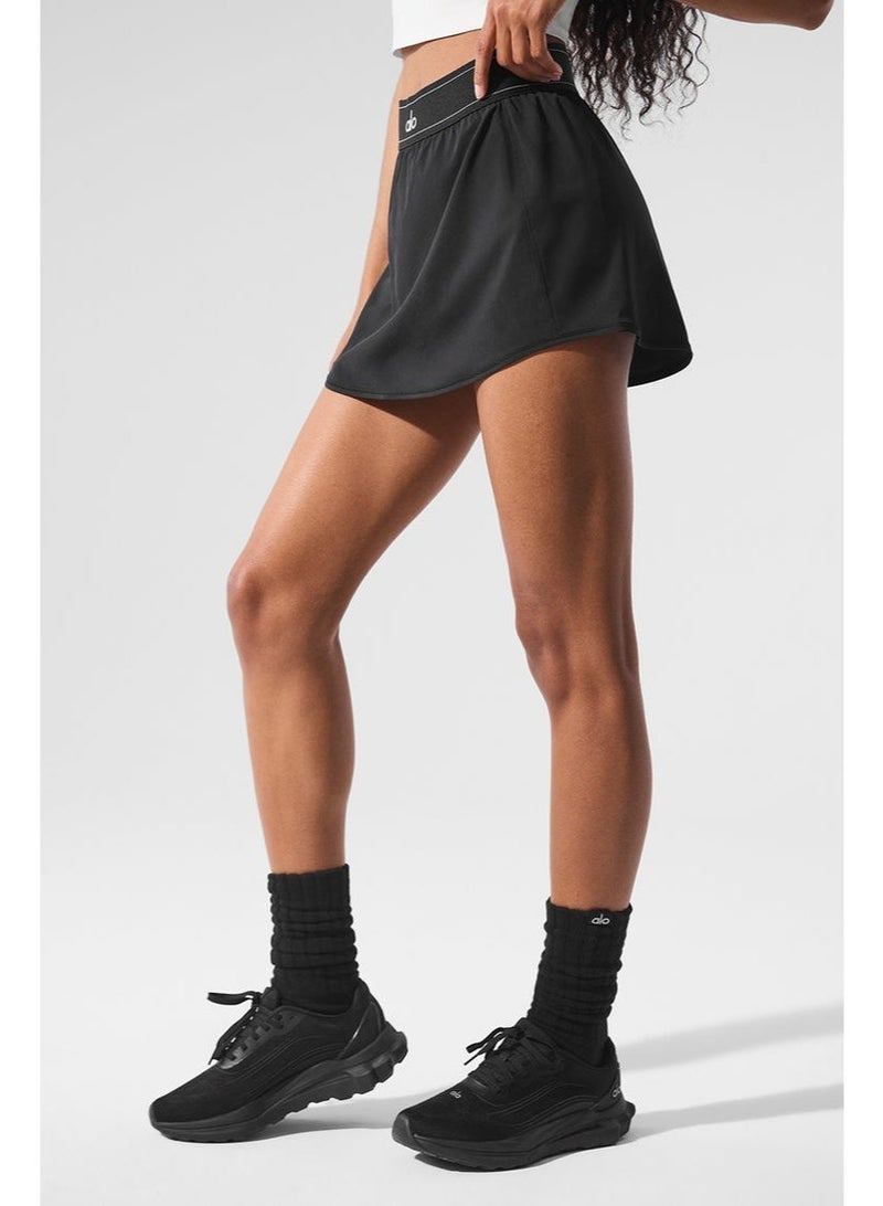 Alo Yoga Women's High Waist Tennis Skirt, Quick Dry Athletic Skort with Built-in Shorts, Anti-Slip Waistband for Yoga, Running & Golf - Image 5