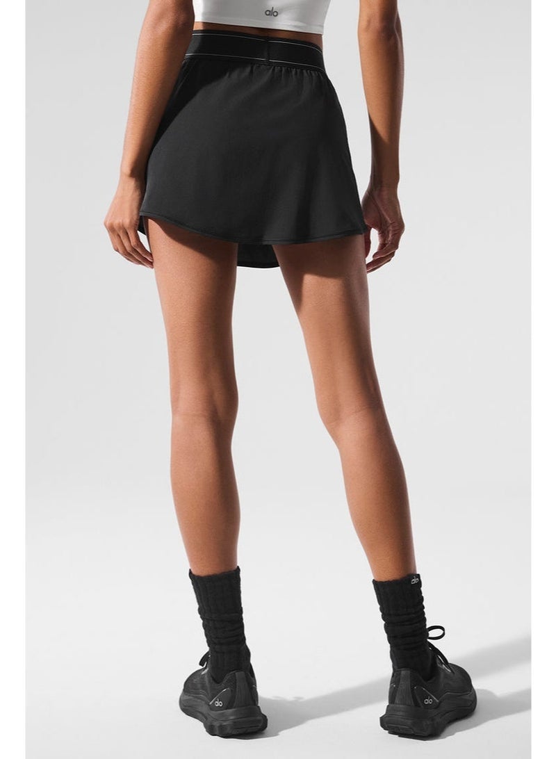 Alo Yoga Women's High Waist Tennis Skirt, Quick Dry Athletic Skort with Built-in Shorts, Anti-Slip Waistband for Yoga, Running & Golf - Image 3