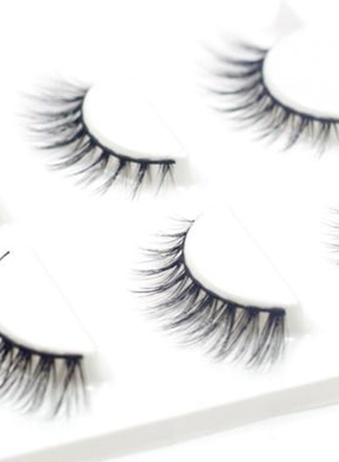 NIBEMINENT 20-Piece Makeup Brush Set With 3 Pair 3D Thick Artificial Eyelashes Multicolour - Image 2