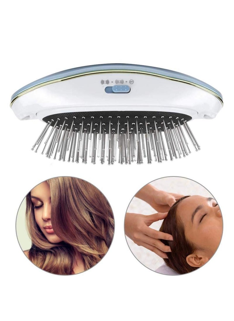 SYOSI Head Massager for Vibration, Electric Head Massager, Portable Electric Scalp Massage Comb, Anti-Static Scalp Massage Relaxation Stress Relief Hair Scrubber Brush Household Mini Massager  - Image 3