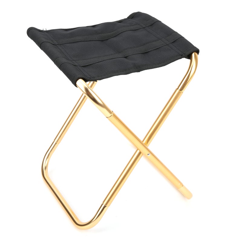 كرسي تخييم قابلة للطي المحمولة: مصنوعة من سبائك الألومنيوم عالية الجودة، تحمل حمولة ثقيلة، مع كيس تخزين - كرسي تخييم صغير الحجم وخفيف الوزن للاستخدام في التخييم والتسلق والتنزه بالمنتجع والصيد والاستخدام الخارجي والمنزلي - Image 2