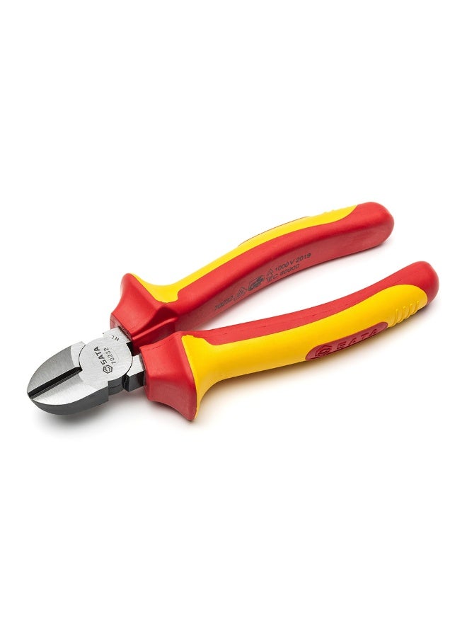Sata 6 Inch VDE Insulated Diagonal Cutting Pliers with Chrome Vanadium Steel Body and Dual Material Anti-Slip Handles - ST70232ST  - Image 1