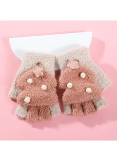 Women's Warm Plush Windproof And Cold Proof Lovely Gloves
