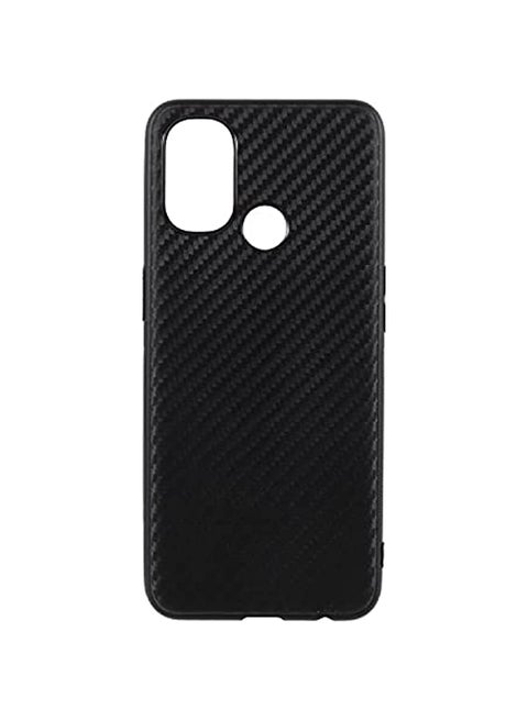OnePlus Nord N100 Case Cover Carbon Fiber Design TPU Black Soft Slim Flexible Shock Absorbent Protective Case for OnePlus Nord N100 Black
