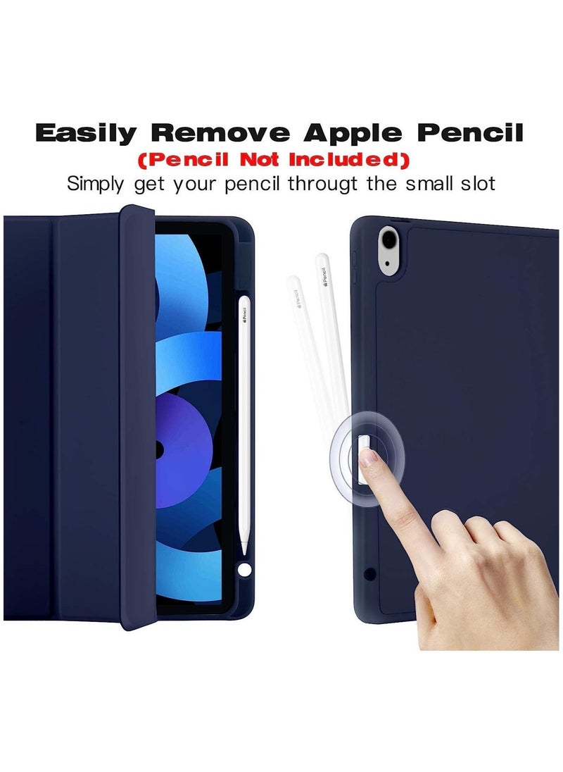 iPad Air 4 Case 2020, iPad Air 4th Generation Case with Pencil Holder [Full Body Protection + Apple 2nd Pencil Charging and Auto Wake/Sleep] Smart Stand Cover Case - Image 2