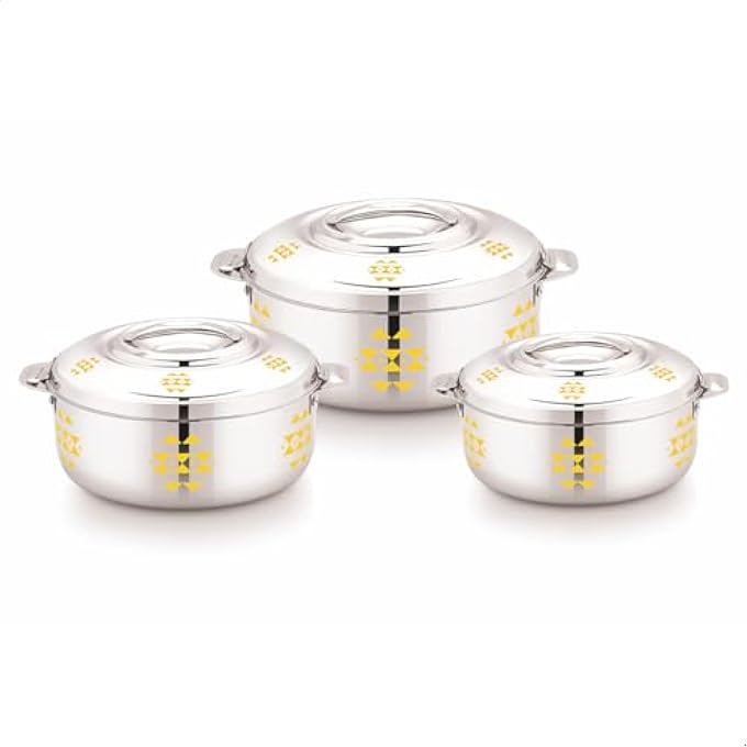 ريحني طاجن سترايد يارا من الفولاذ المقاوم للصدأ أنيق متين وتصميم يحافظ على الحرارة 1000 مل 1500 مل 2500 مل - Image 2