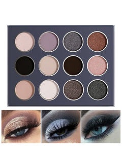 DE'LANCI Smokey Grey Eyeshadow Palette, Black Gray Smoky Eye Shadow Pallet Goth Halloween Makeup, Matte Shimmer Neutral Silver Eyeshadow Pallets, Long Lasting Natural Nude Makeup Palette, Cruelty Free  - Image 2