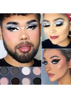 DE'LANCI Smokey Grey Eyeshadow Palette, Black Gray Smoky Eye Shadow Pallet Goth Halloween Makeup, Matte Shimmer Neutral Silver Eyeshadow Pallets, Long Lasting Natural Nude Makeup Palette, Cruelty Free  - Image 3