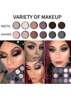 DE'LANCI Smokey Grey Eyeshadow Palette, Black Gray Smoky Eye Shadow Pallet Goth Halloween Makeup, Matte Shimmer Neutral Silver Eyeshadow Pallets, Long Lasting Natural Nude Makeup Palette, Cruelty Free  - Image 5