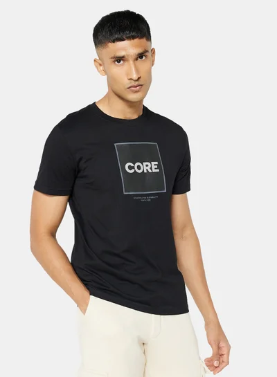 JACK & JONES Tech Core Logo Crew Neck T-Shirt