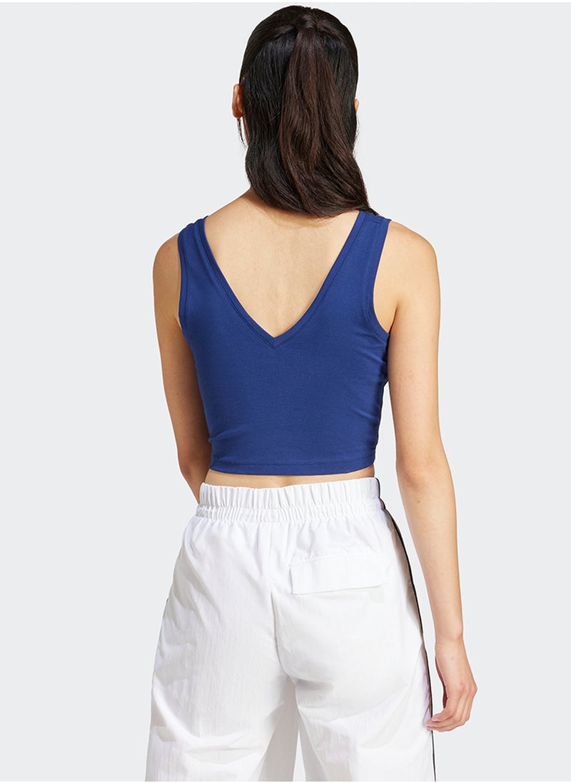 Adidas - Essentials Small Logo Cotton Lifestyle Tank Top - Image 1