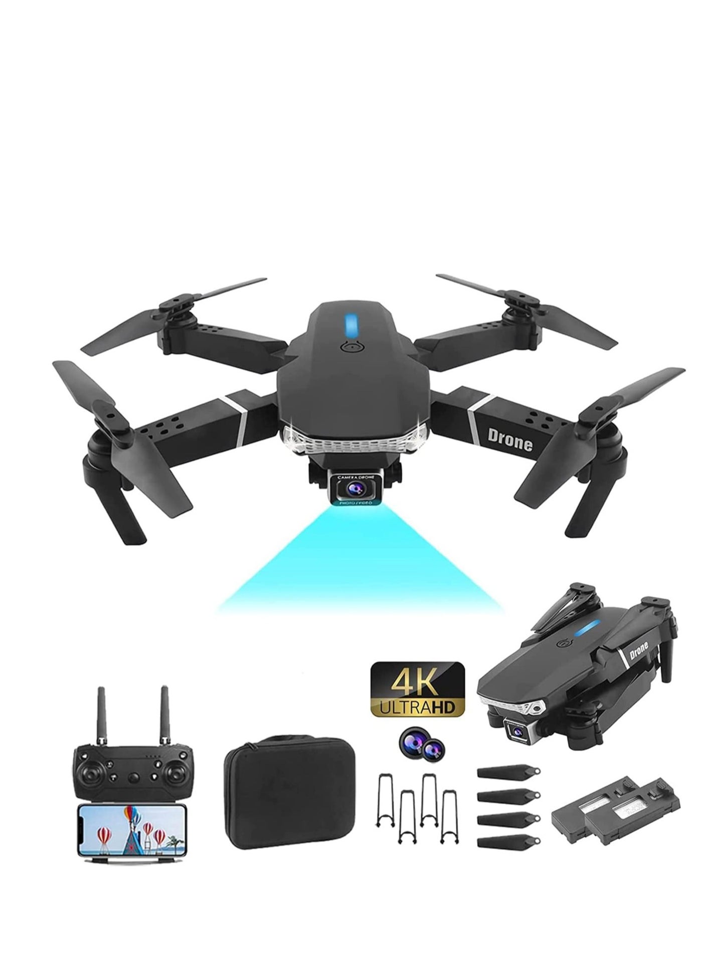E88 Ayoo Drone – Perfect Family Drone with Dual HD Cameras, Compact & Foldable Design for Easy Travel, FPV WiFi Streaming, Stable Flight, Long Battery Life, Ideal for Photography, Videography, and Fun for All Ages