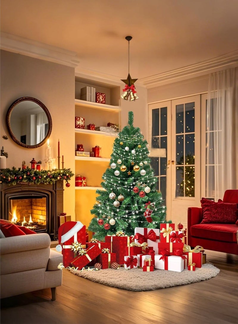 زفيزفيا شجرة كريسماس صناعية – شجرة صنوبر 150سم / 180سم / 210سم، فروع كثيفة، زينة واقعية للأعياد ورأس السنة، تركيب سهل مع قاعدة معدنية - Image 2