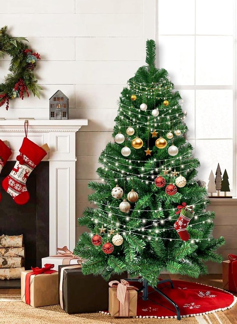 زفيزفيا شجرة كريسماس صناعية – شجرة صنوبر 150سم / 180سم / 210سم، فروع كثيفة، زينة واقعية للأعياد ورأس السنة، تركيب سهل مع قاعدة معدنية - Image 3