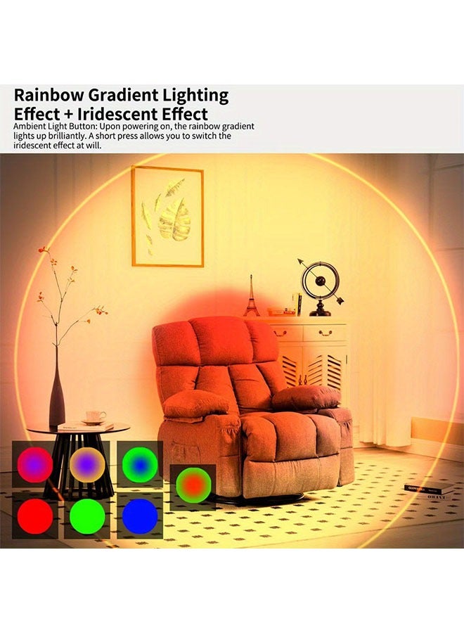 هومستر ضوء ليلي قابل لإعادة الشحن مع مستشعر الحركة، ضوء محيط متدرج، مصباح داخلي غير قابل للتعتيم، مصابيح سلم مغناطيسية، مناسبة للمدخل، جانب السرير، المكتب، خزانة الملابس - Image 5