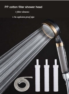 XiuWoo PP Cotton Filter Shower Head, Water Purification, Pressurization and Water Saving, Negative Ion Massage Shower, Suitable for Mothers and Babies  - Image 1