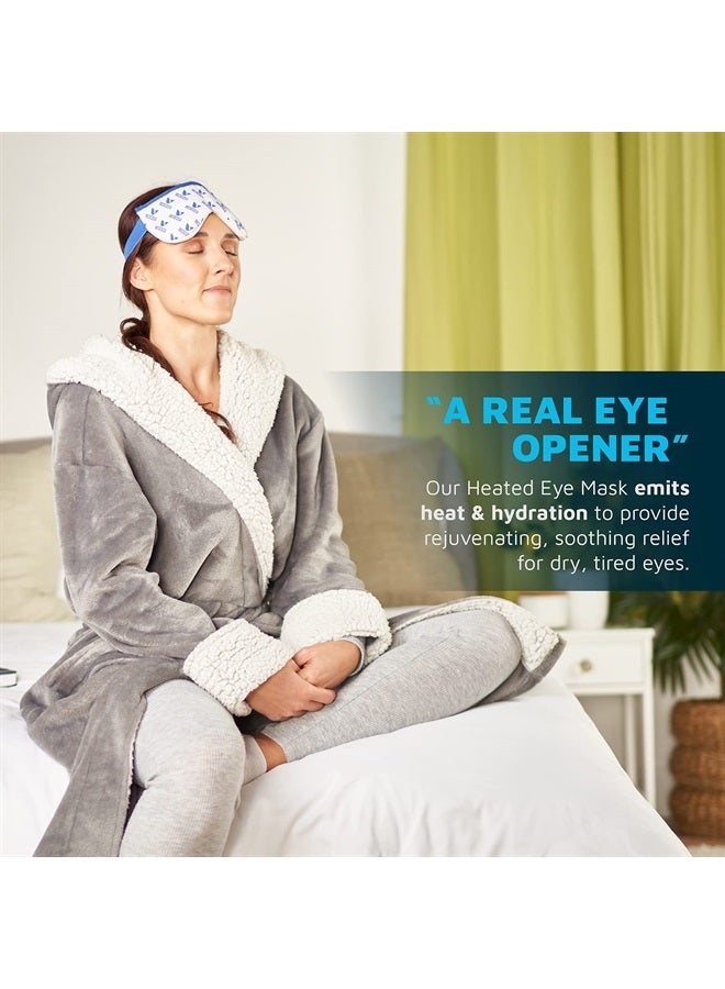 Medcosa Moist Heat Eye Bag | “A Real Eye Opener” | Heated Eye Mask | Warm Flaxseed Compress Pad | Easily Microwavable & Ideal for Heating Dry Eyes, Migraines & Other Eye Ailments - Image 2
