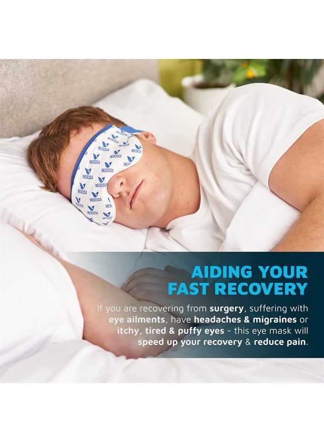 Medcosa Moist Heat Eye Bag | “A Real Eye Opener” | Heated Eye Mask | Warm Flaxseed Compress Pad | Easily Microwavable & Ideal for Heating Dry Eyes, Migraines & Other Eye Ailments - Image 4