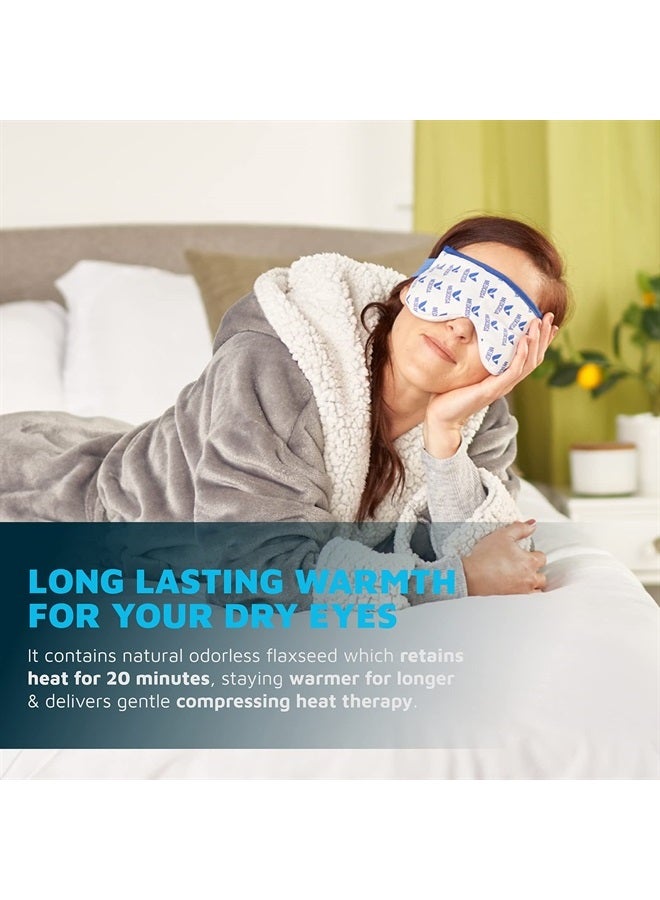 Medcosa Moist Heat Eye Bag | “A Real Eye Opener” | Heated Eye Mask | Warm Flaxseed Compress Pad | Easily Microwavable & Ideal for Heating Dry Eyes, Migraines & Other Eye Ailments - Image 3