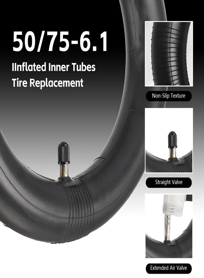 طقم واحد من إطارات السكوتر البديلة مقاس 50/75-6.1، طقم إطار وأنابيب داخلية مقاس 8 1/2×2 - Image 3