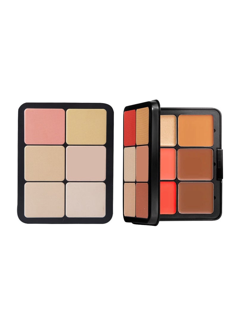 12 Color Blending Color Contour and Concealer Blusher Palette for Sculpting and Illuminating Natural Color - Image 1