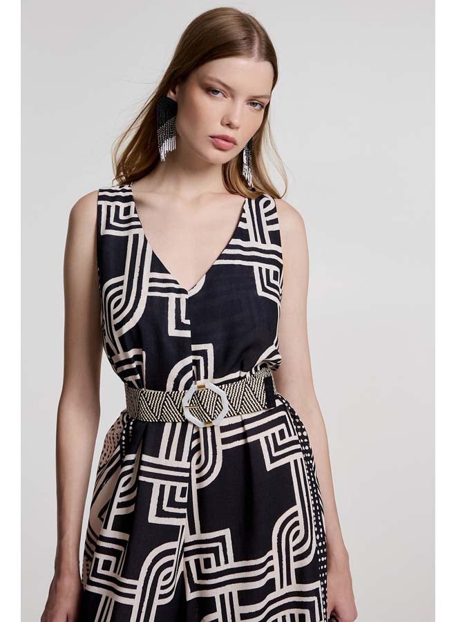 BSB Printed sleeveless jumpsuit  - Image 5