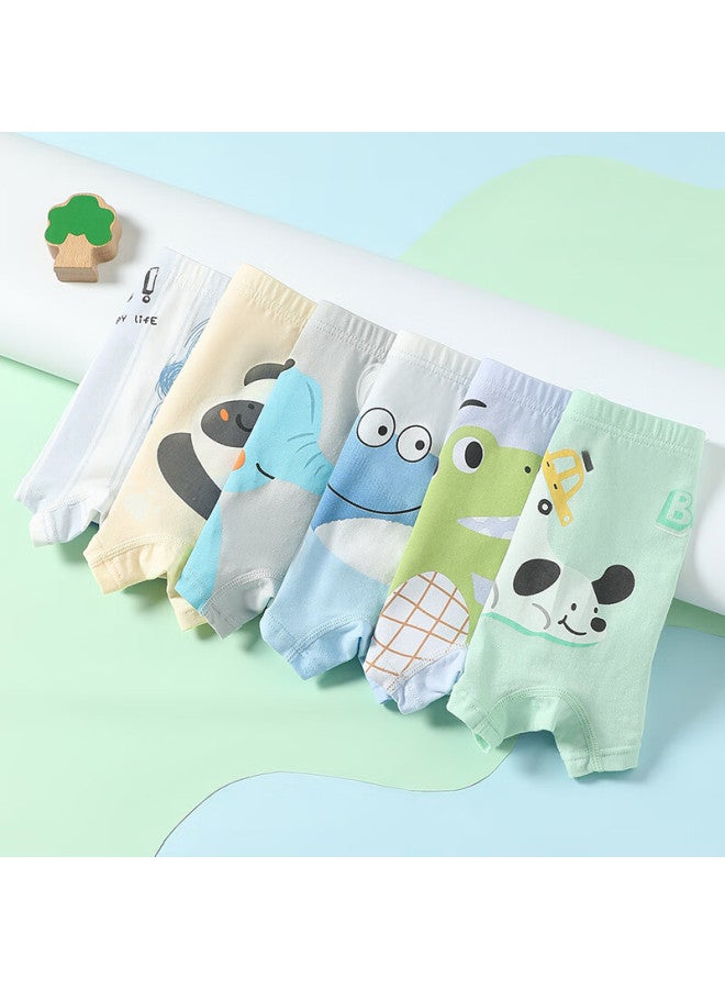 Fentengcare Kids Underwear 7a Antibacterial 6-pack 100% Cotton Gusset Cartoon Boys Boxer Briefs - Image 3