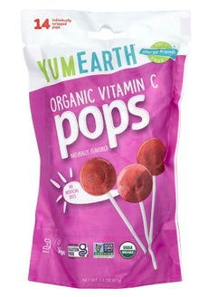 YumEarth Organic Vitamin C Pops Assorted 14 Pops 3.1 oz (87 g) 