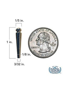 WE Games Easygrip Metal Cribbage Board Pegs And Velvet Pouch Set Of 12 Pins (3 Brass 3 Chrome 3 Black 3 Copper)  - Image 3
