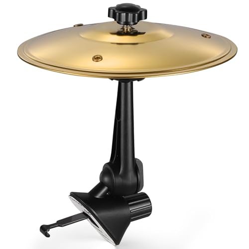 MTRoyaldia Car Cymbal Air Vent, Mini Drum Crash Cymbal For Car Vent, Crisp Metallic Sound Make Music Lover Driving More Fun, Compact Car Accessory for Most Vehicles, Easy Installation and Rugged - Gold - Image 1