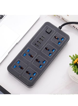 أسود 6 مقبس A38