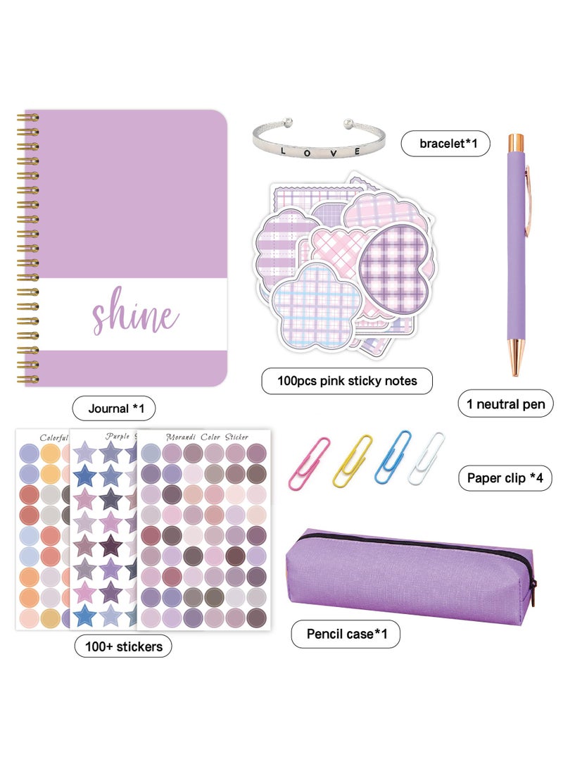 DIY Jounary Set Handbook Diary Gift Box Clip Thin Set Sticker Children'S Stationery Set  - Image 1