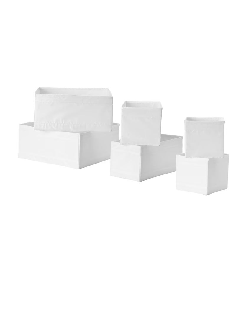 صندوق ، طقم 6 قطع أبيض - Image 1