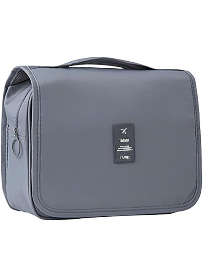 HOOKOR Toiletry Bag,Multifunctional Cosmetic Bag,Cosmetic Make up Organizer for Travel Accessories Kit,Travel toiletry Bag For Women,Hanging Toiletry Bag (Grey) - Image 1