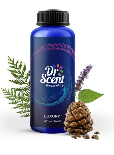 Dr Scent Dr Scent Breeze of Joy Diffuser Aroma Luxury 500ml – Cedarwood & Velvet Cedar Blend with Patchouli Notes – Made in the UK