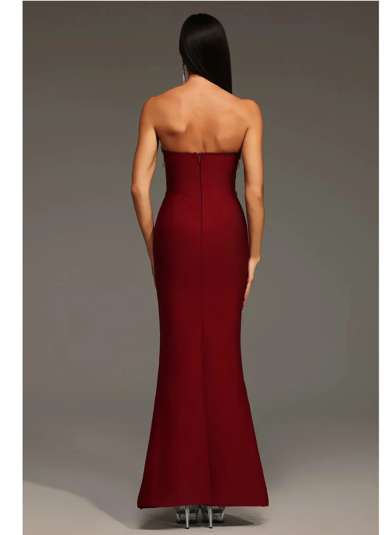 Bella Barnett  Plume Sleeveless Diamond Bandage Maxi Dress for Women | Best Price UAE