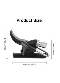 SYOSI Sea Fishing Casting Trigger, Cannon Surf Fishing Trigger Aid, Fixed Spool Casting Aid, Thumb Button, Cannon Clip, Bionic Finger for Fishing Finger Protector, Black, 2 Pcs  - Image 2